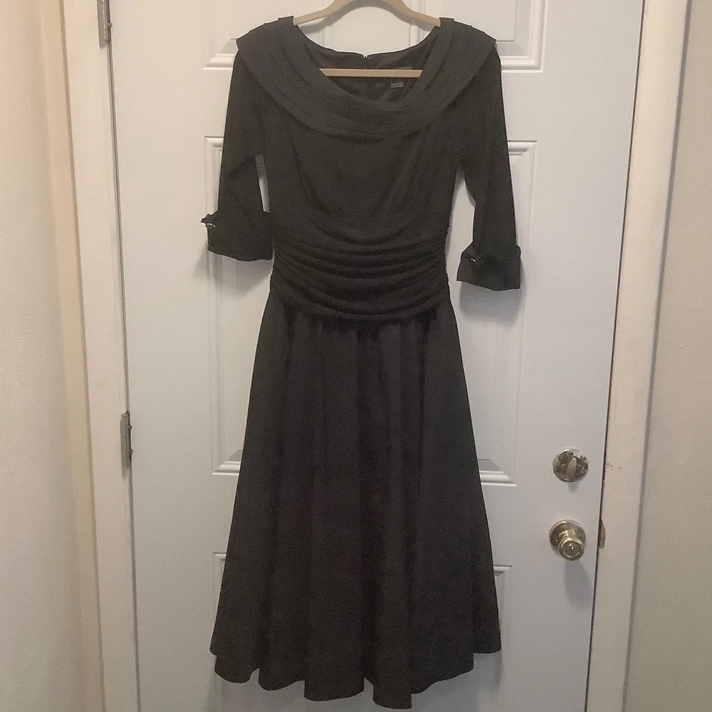 Jessica Howard| 50’s Style Black Evening Dress Sz 6 Wedding Chorale Choir - Picture 1 of 11